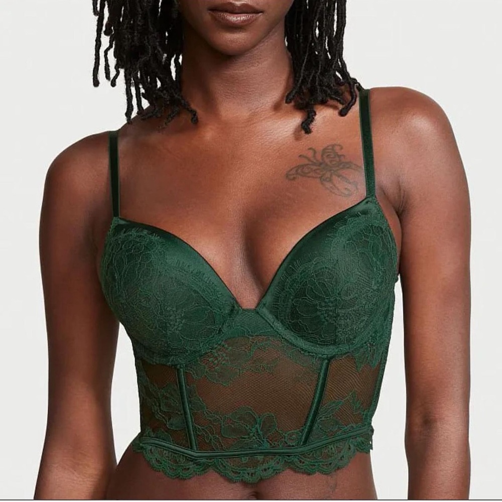 Victoria’s Secret bombshell 2+ cup lace corset top/bra